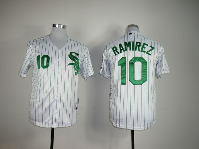 Men Chicago White Sox 10 Ramirez White MLB Jerseys
